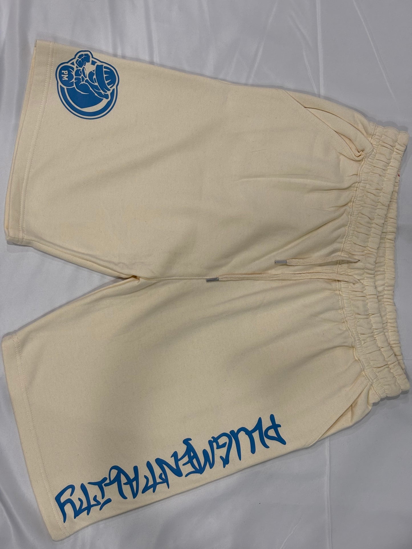 Off-White& Blue Plug Shorts