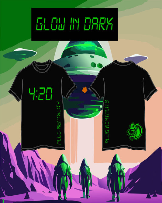 Blk (Glow n Dark) 4/20 *Exclusive Plug Shirt