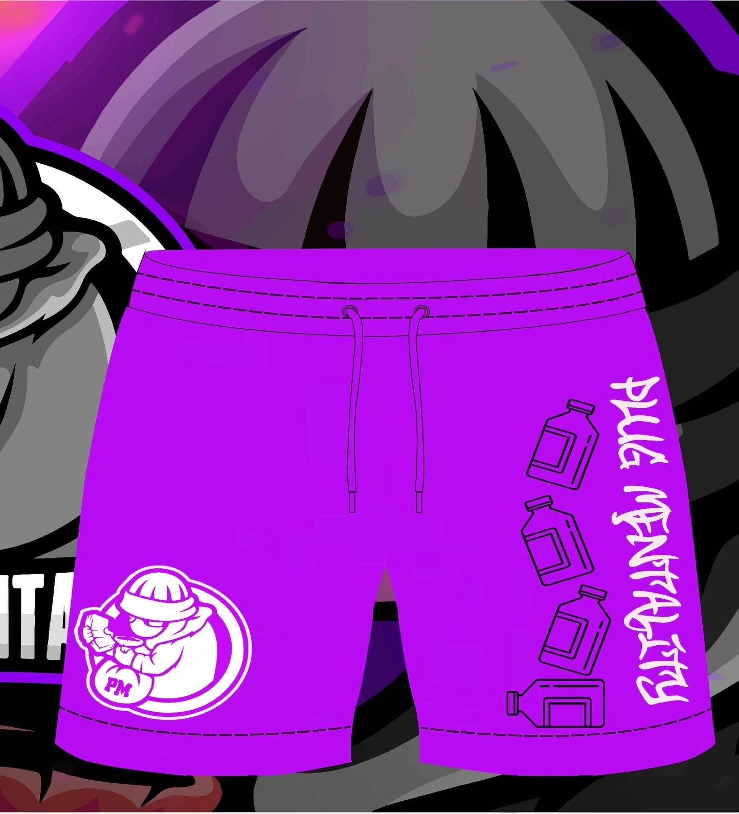 Purple (Lean) Plug Shorts