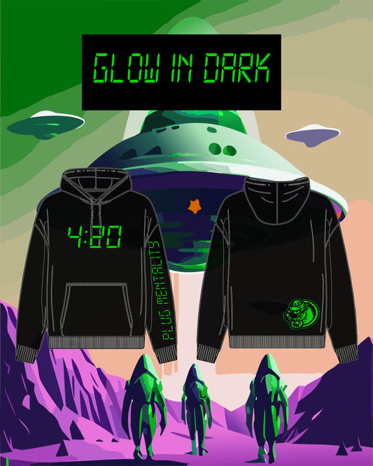 Blk (Glow n Dark) 4/20 *Exclusive Plug Sweater
