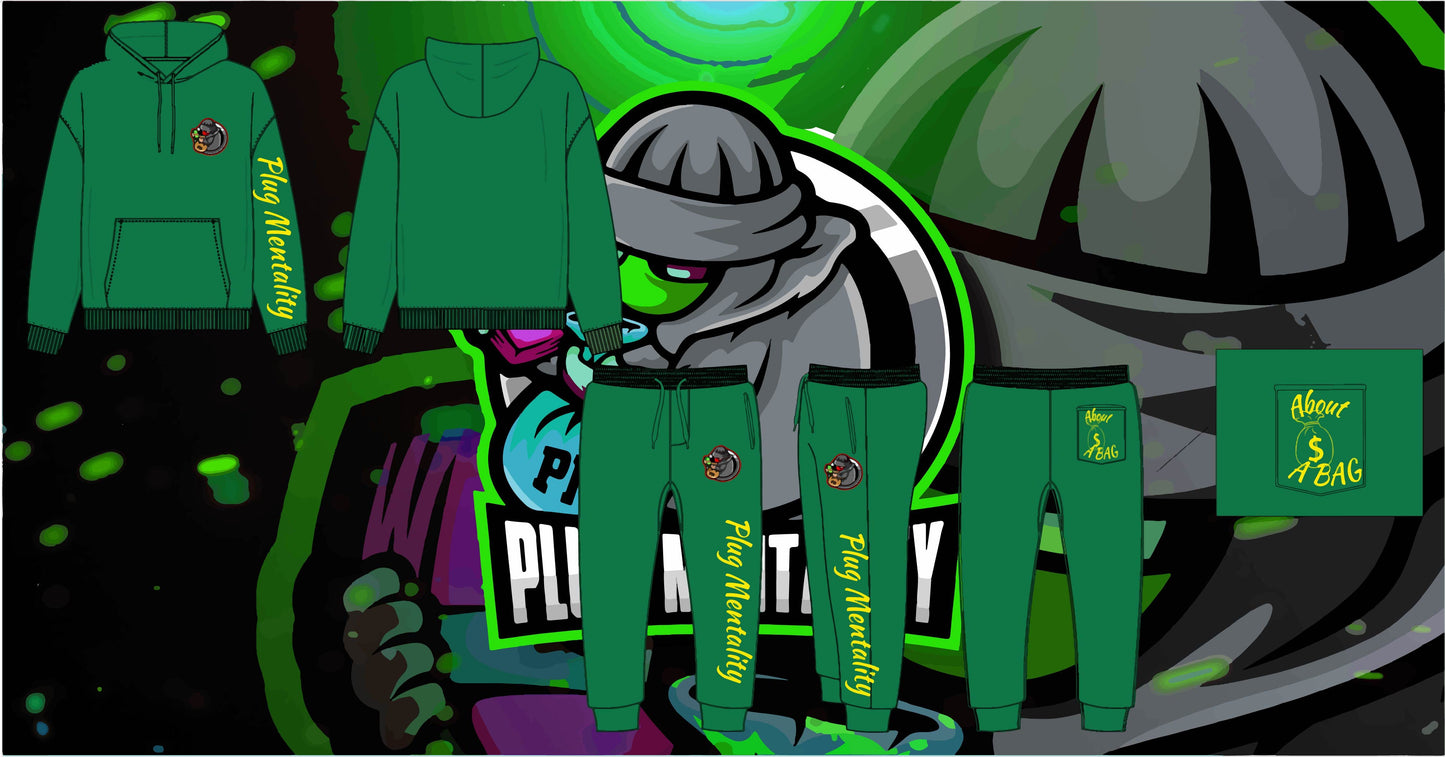 PRE-ORDER (Green w Yellow) Plug Sweatsuit